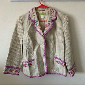 Sigrid Olsen Embroidered Cotton blazer/jacket | 6